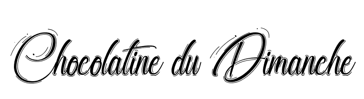 Chocolatine du Dimanche Schriftart