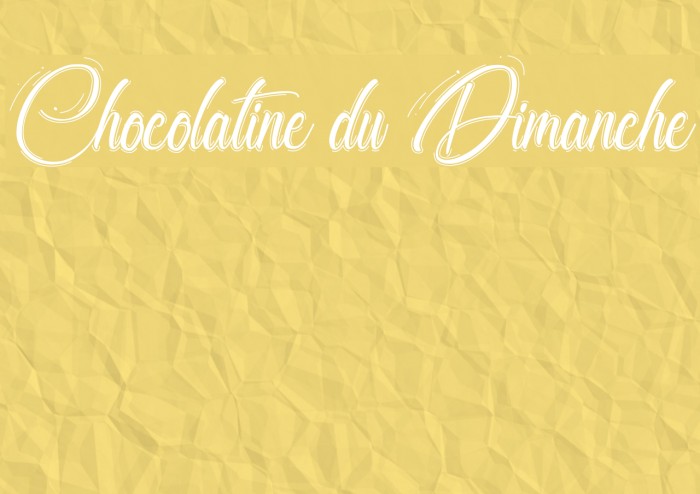 Chocolatine du Dimanche Font examples