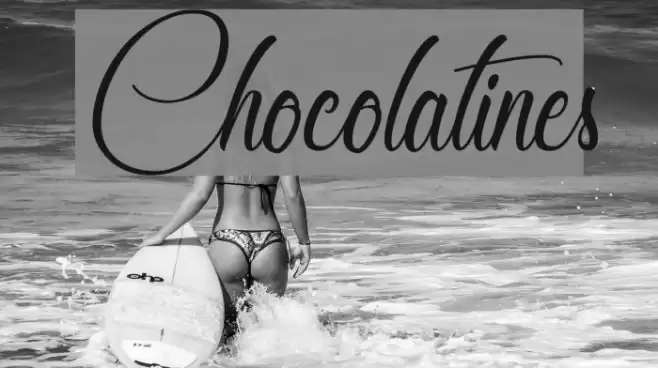 Chocolatines Font examples