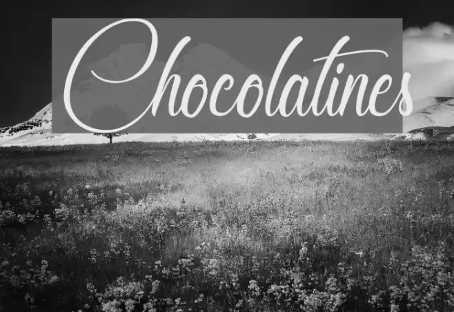 Chocolatines Font examples