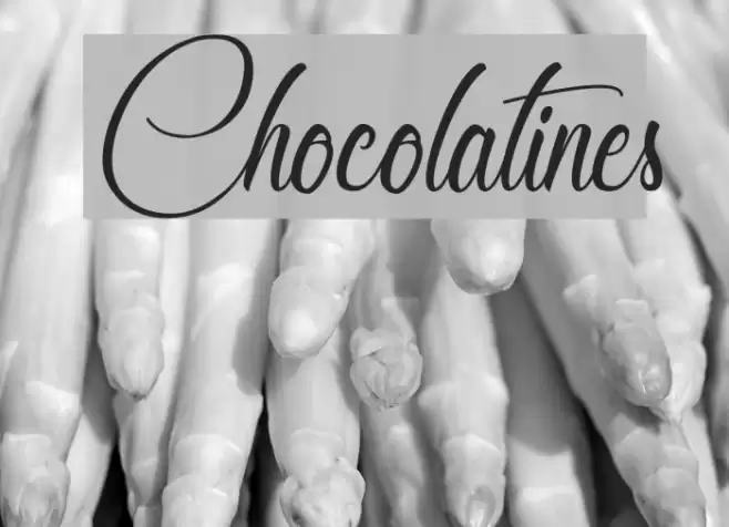 Chocolatines Font examples