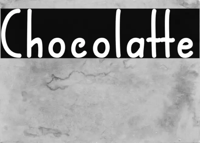 Chocolatte Schriftart examples