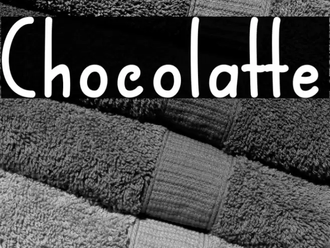 Chocolatte Schriftart examples