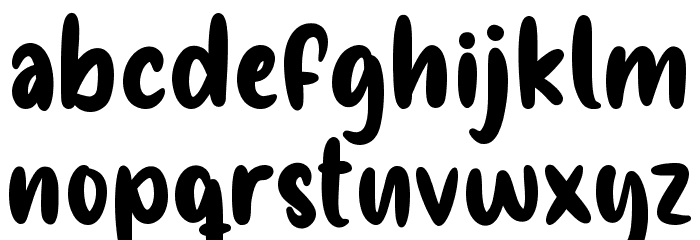 Chocolizious Font LOWERCASE