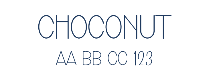 Choconut Font Preview