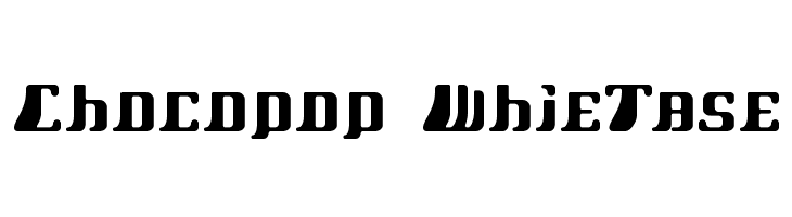 Chocopop Whietase Font