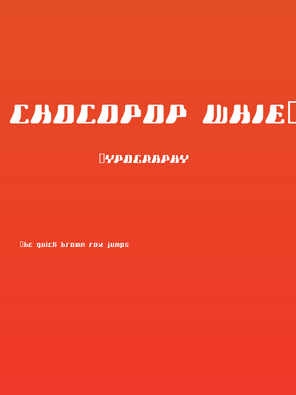 Chocopop Whietase Poster