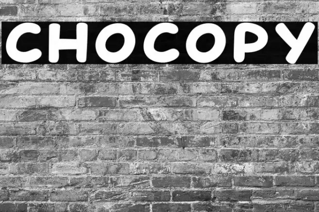 Chocopy फ़ॉन्ट examples