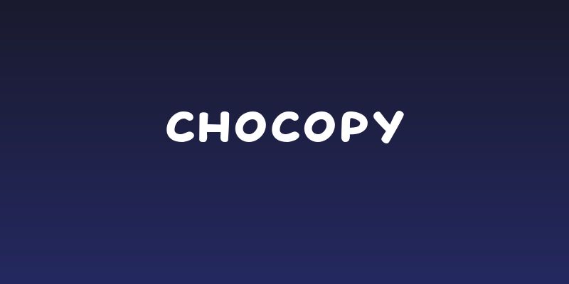 Chocopy Social Header