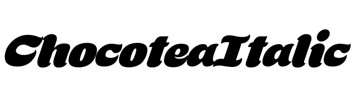 Chocotea Italic  Frei Schriftart Herunterladen
