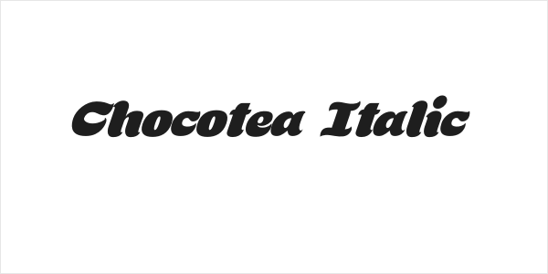 Chocotea Italic Logo