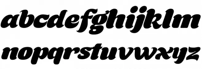 Chocotea Italic Font LOWERCASE