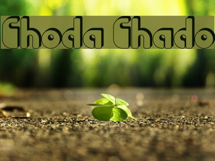 Choda Chado Font examples