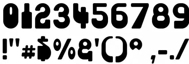 Choda フォント その他の文字