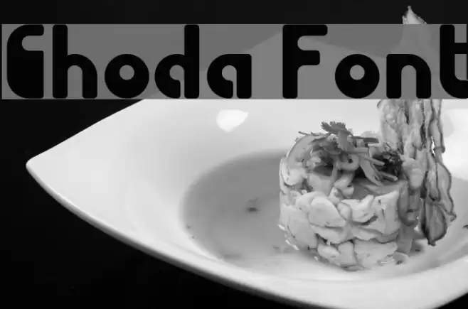 Choda フォント examples