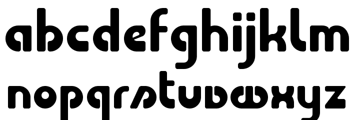 Choda Font LOWERCASE