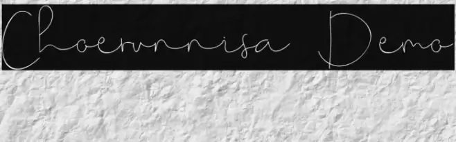 Choerunnisa Demo Font examples