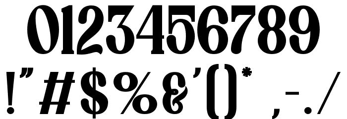 Choges Regular Font OTHER CHARS