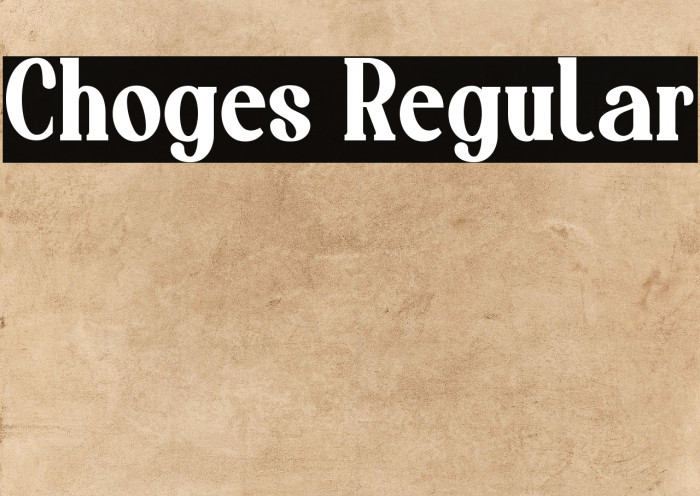 Choges Regular Example 1