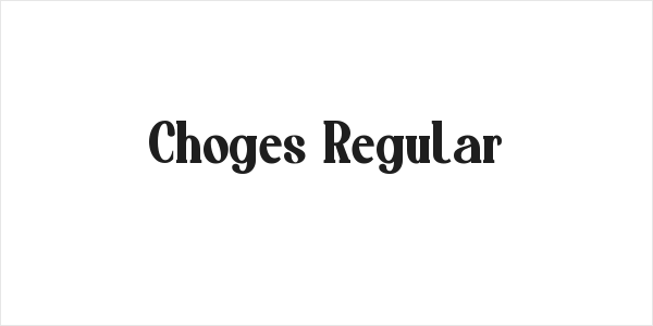 Choges Regular Logo