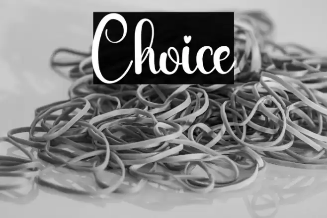 Choice 字体 examples