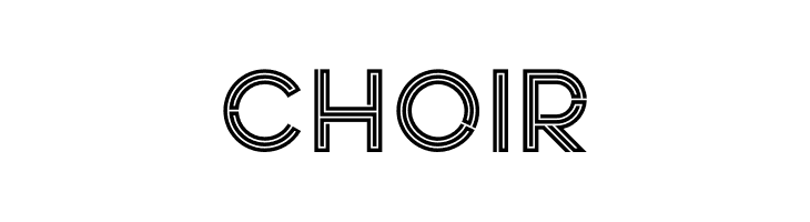 Choir  font caratteri gratis