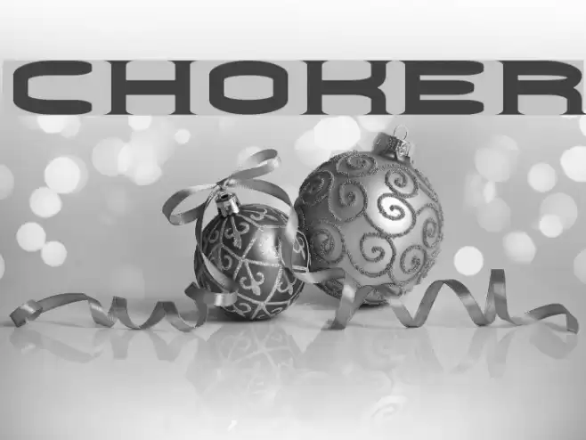 Choker Font examples