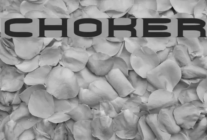 Choker Font examples