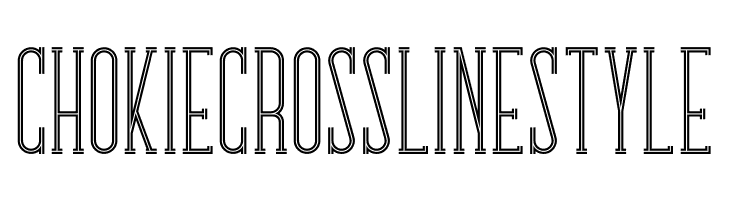 Chokie Crossline Style  Free Fonts Download
