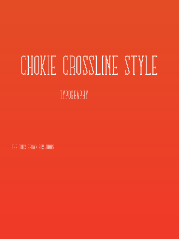 Chokie Crossline Style Poster