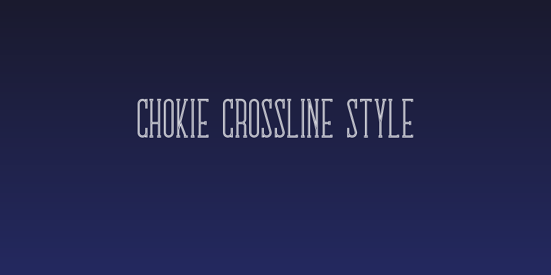 Chokie Crossline Style Social Header