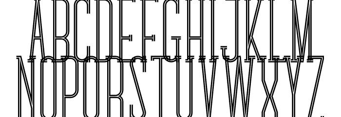 Chokie Crossline Style Font LOWERCASE