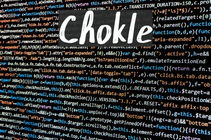 Chokle Font examples
