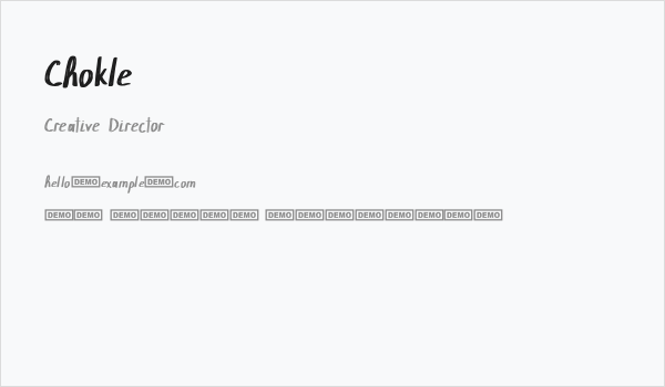 Chokle Business Card