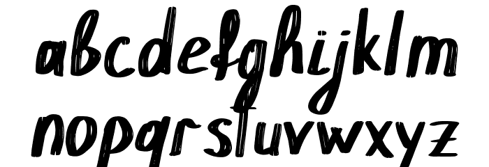 Chokle Font LOWERCASE