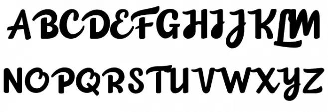 Choko Milky Schriftart Groß