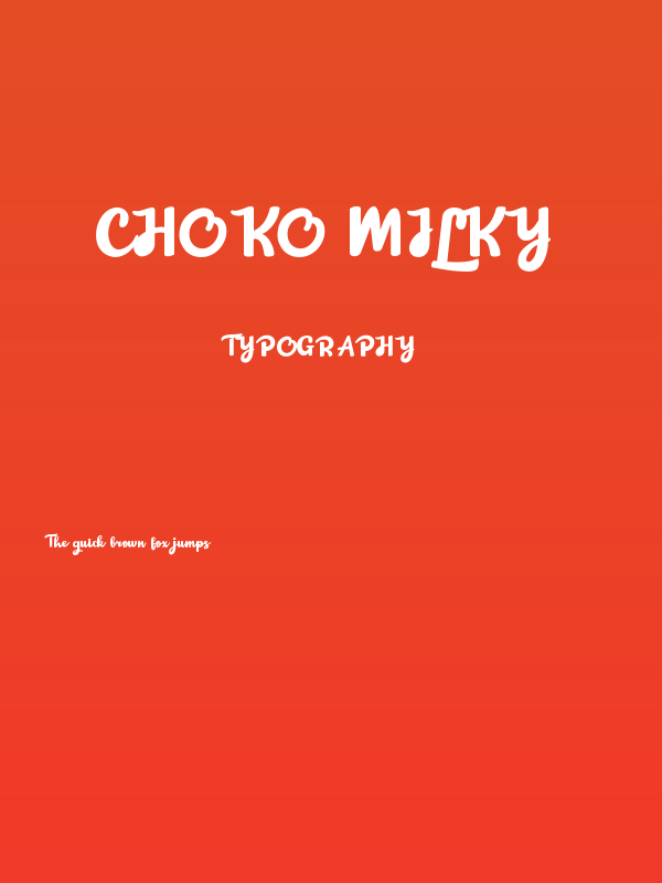 Choko Milky Poster