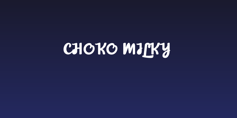Choko Milky Social Header