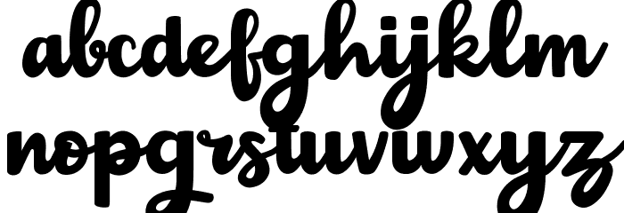 Choko Milky Font LOWERCASE