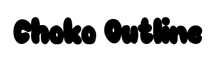 Choko Outline Font