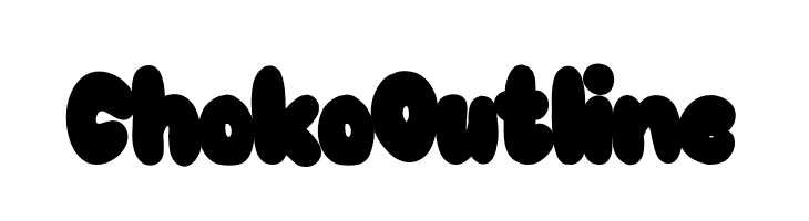 Choko Outline  フリーフォントのダウンロード