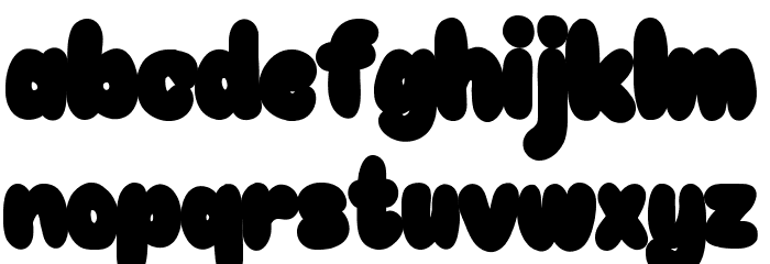 Choko Outline Font LOWERCASE