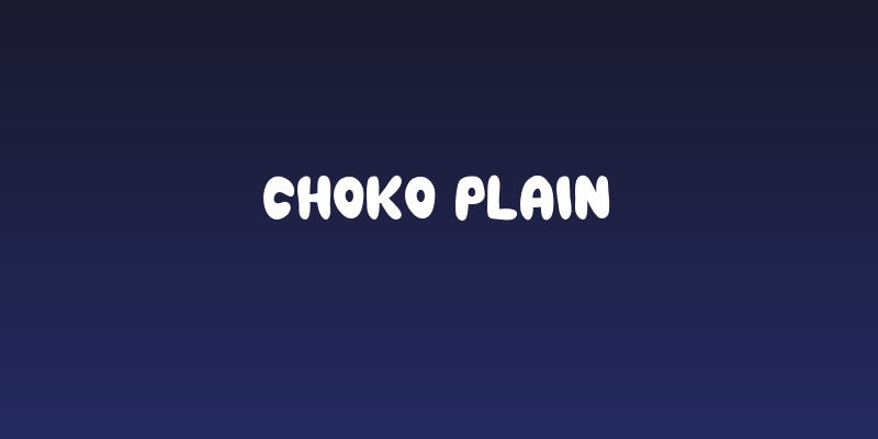 Choko Plain Social Header