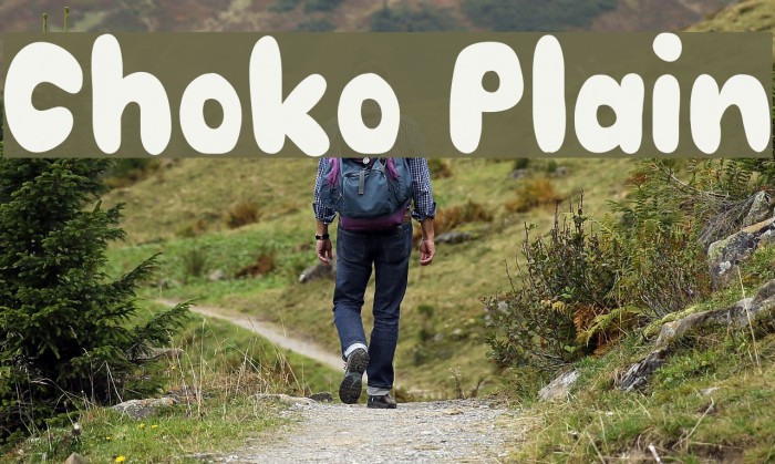 Choko Plain Font examples