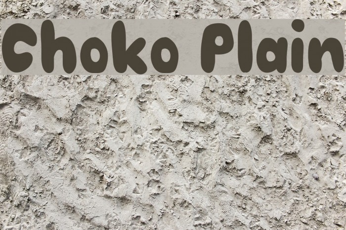 Choko Plain Font examples