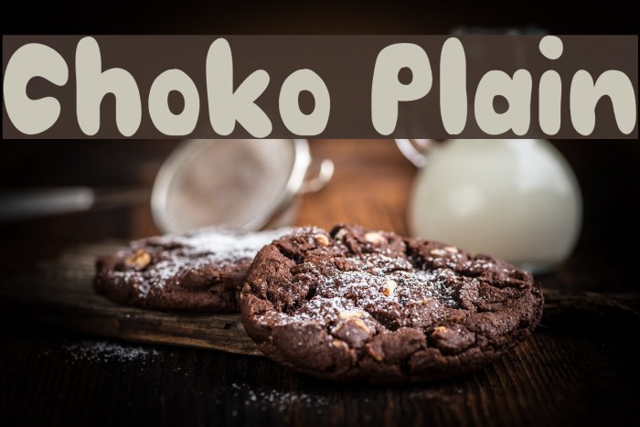 Choko Plain Font examples