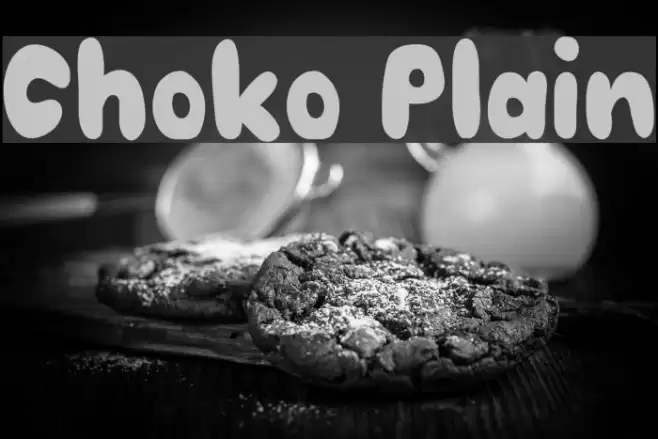 Choko Plain Schriftart examples