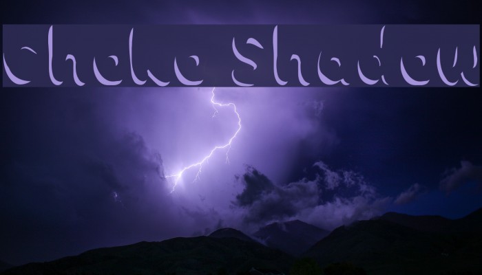 Choko Shadow Font examples