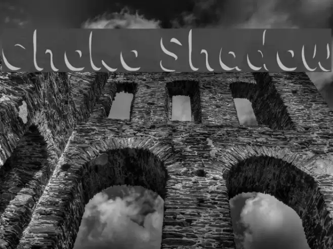 Choko Shadow Font examples