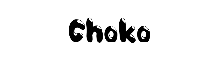 Choko  フリーフォントのダウンロード